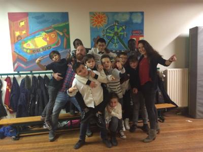 jongens kerstfeest